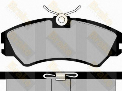 BRAKE ENGINEERING pa863 -  Комплект тормозных колодок, дисковый тормоз